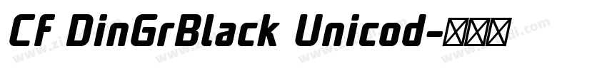 Cf DinGrBlack Unicod字体转换